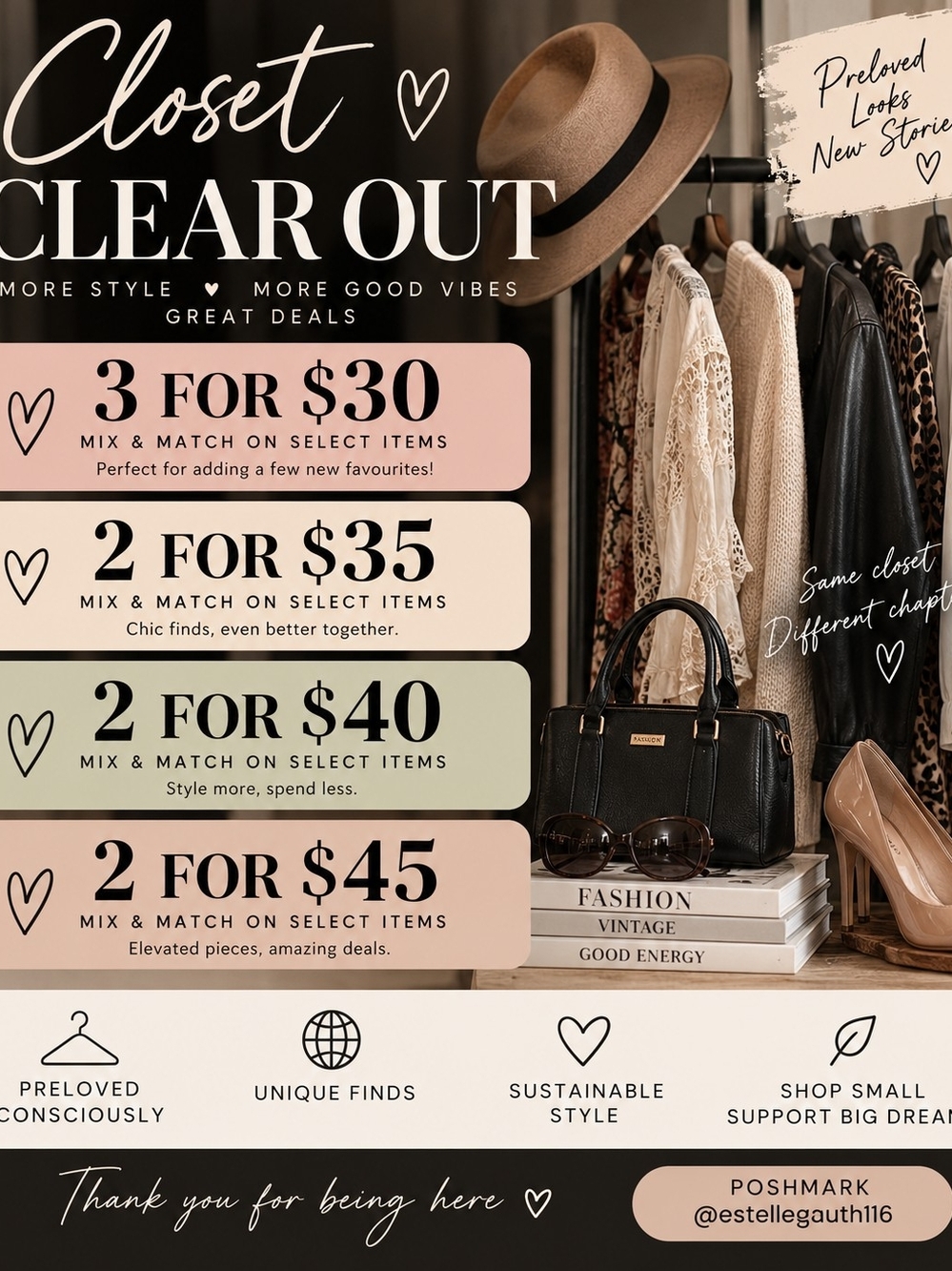 > ✨ CLOSET CLEAR OUT — MIX & MATCH! ✨